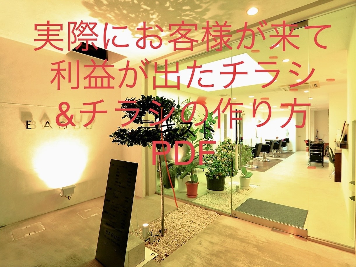 新規客がたくさん来て利益がでたチラシを販売します 実際に使ったチラシ1枚とチラシ制作のヒント100をPDFで イメージ2