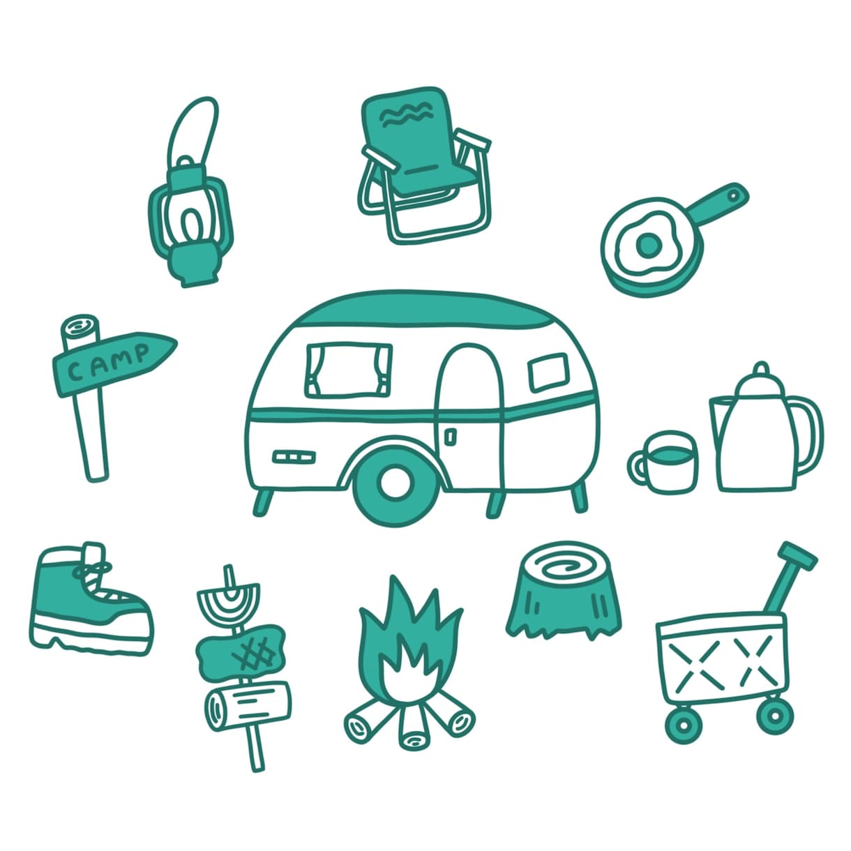 商用OK！目を惹くシンプルな線画イラスト描きます WEBや挿絵などのお手伝いいたします！ イメージ9