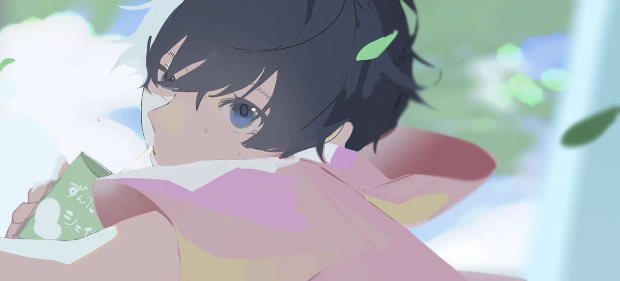 シンプルな厚塗りの1枚絵を描きます 動画、ヘッダー、アイコン用など イメージ3