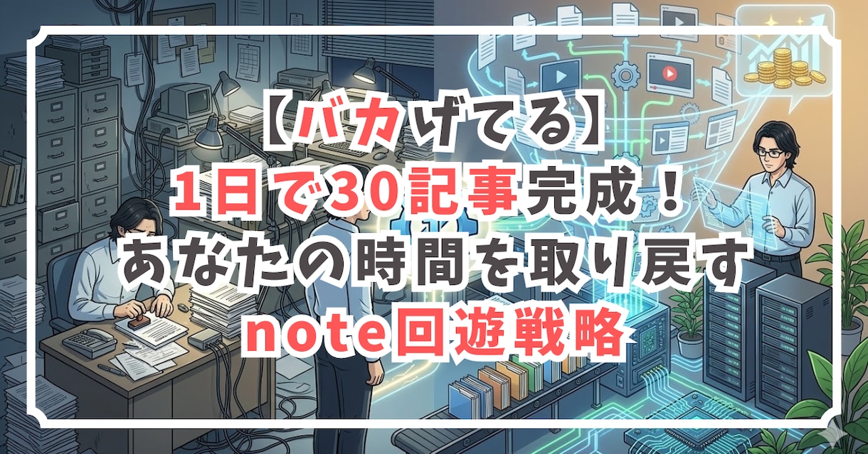 note頻回投稿不要な回遊設計＆10記事作成します 最速でアカウントを構築できる「設計図」で最初から迷わない イメージ1