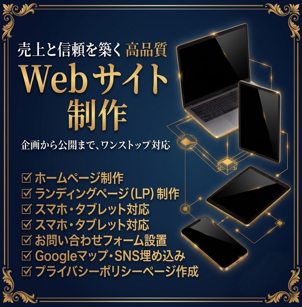 ターゲットに響かせるホームページ制作します 企業・店舗・個人事業主向け｜丁寧にサポートいたします イメージ1