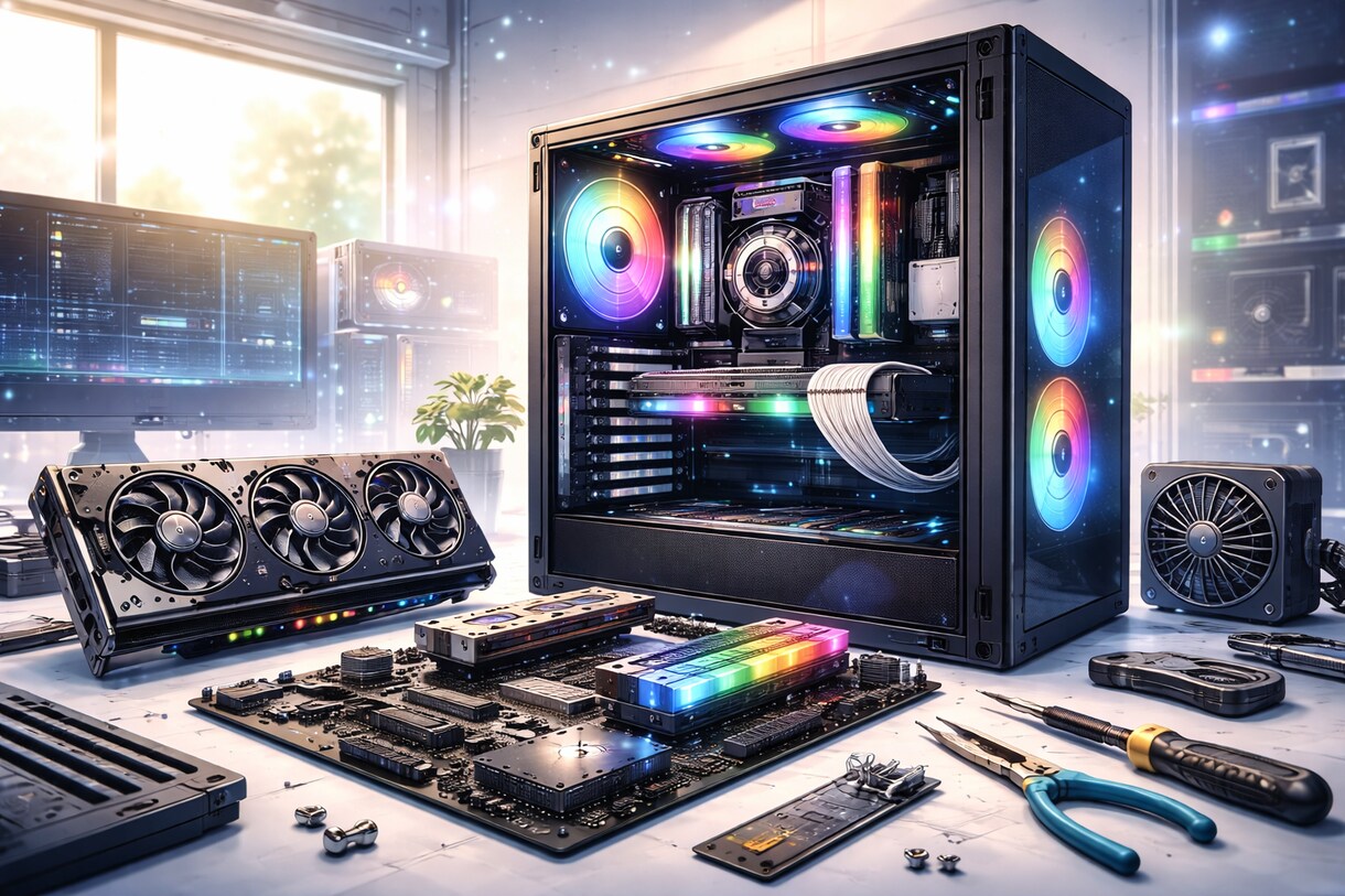 AIと専門家の知識を合わせて自作PC組立代行します PCの専門家と人工知能を足してあなたに最適なPCを組立します イメージ1