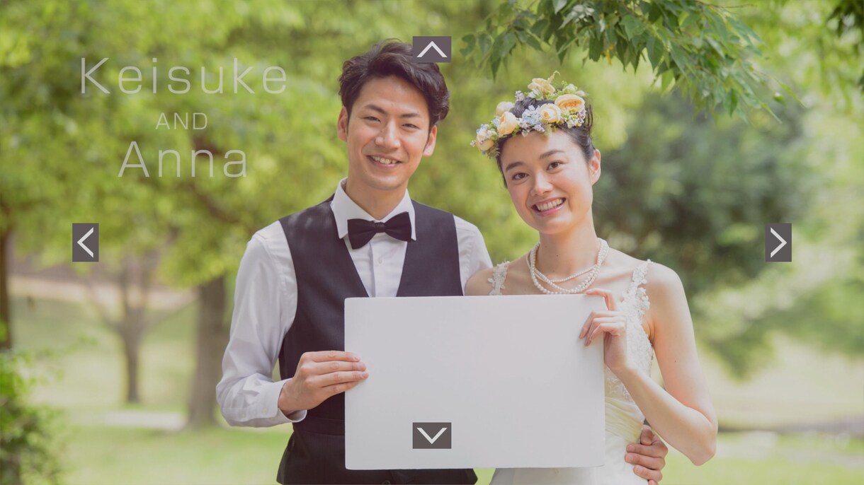 プロが超可愛い結婚式オープニングムービー制作します 前撮り写真、海外挙式を済まされたお二人にピッタリのムービー イメージ6