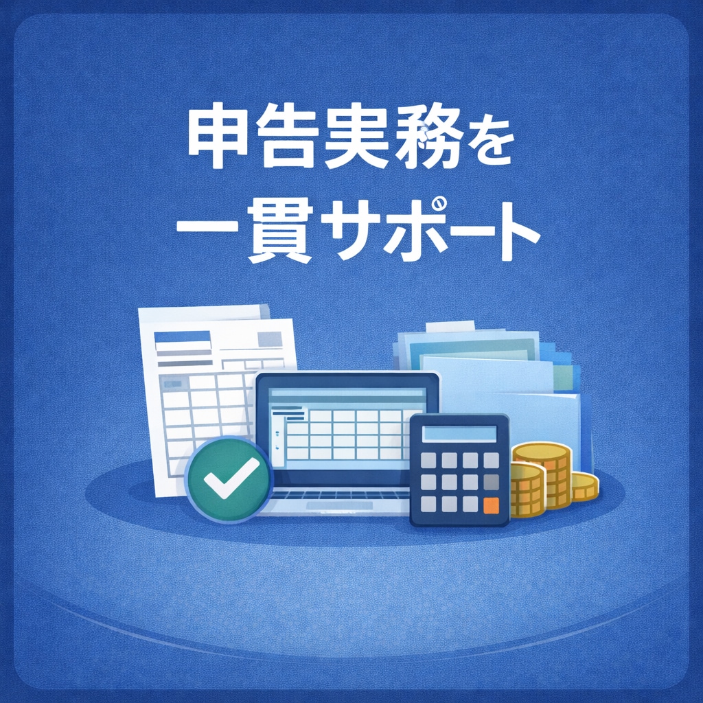確定申告・法人税申告の実務をサポートします 会計データ確認から申告まで対応 イメージ1