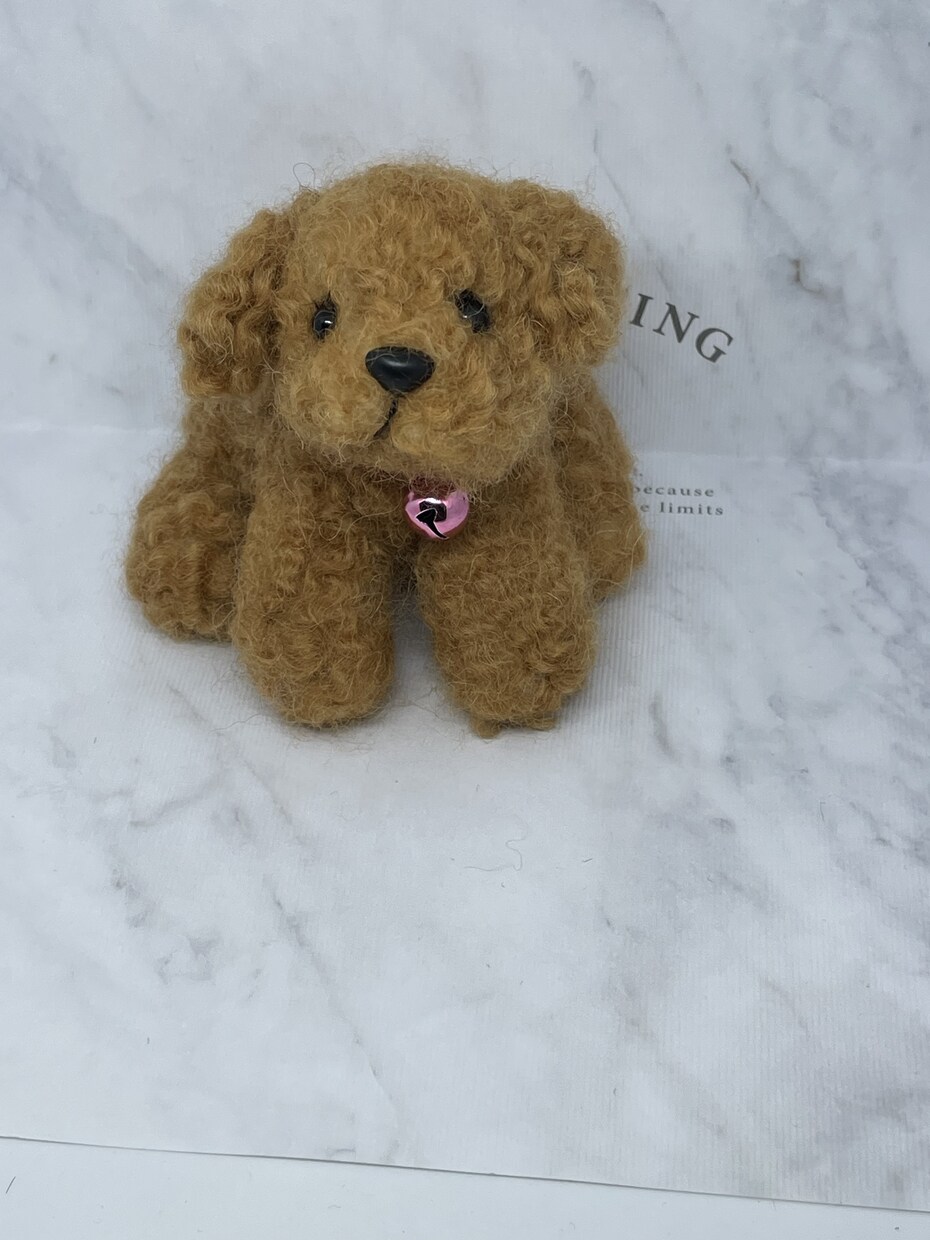 ワンチャン大好きな方向け制作します 可愛いワンチャンの置物いかがでしょうか羊毛フェルトです イメージ1