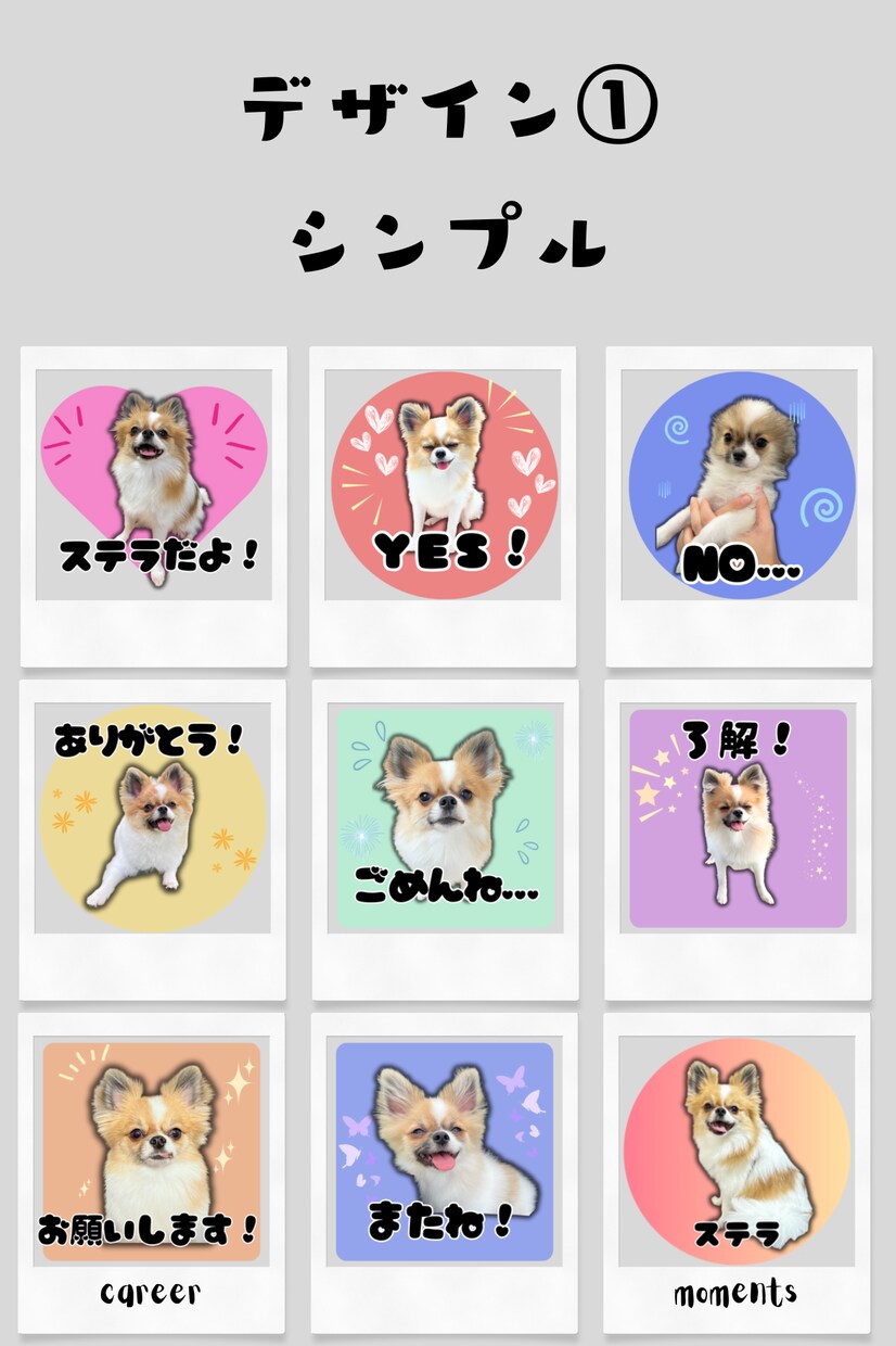 ペットのLINEスタンプを作成します 簡単ですぐ制作に取りかかれます！画像を送るだけ！ イメージ1