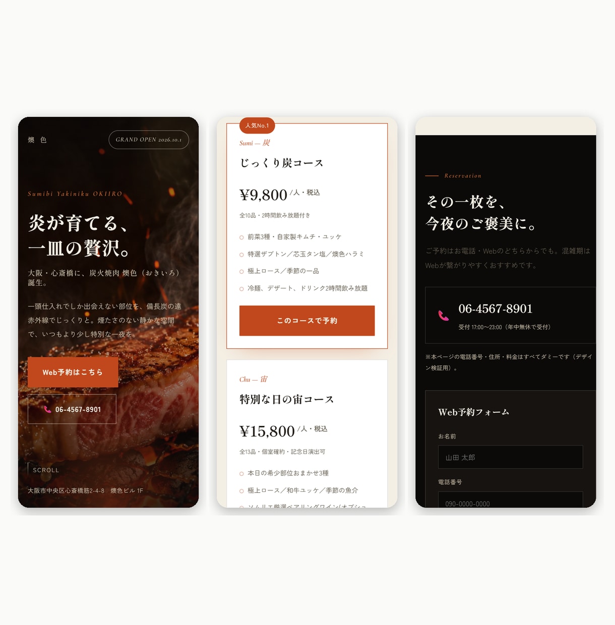 3案から選べる申込LP制作します 3案を見比べて、気に入った部分を1本に仕上げます イメージ2