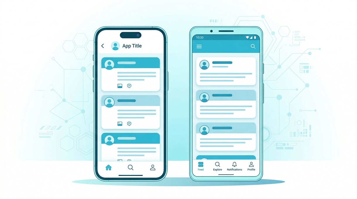 Flutterでアプリ開発します 1つのコードでiOSもAndroidも対応するアプリを開発 イメージ1