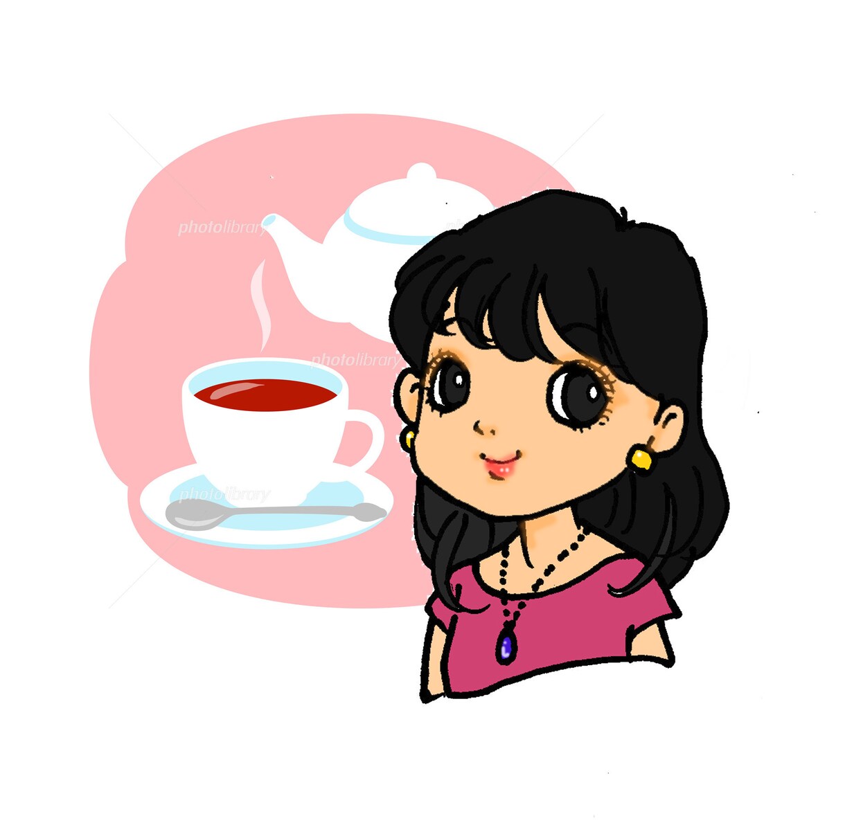 かわいい似顔絵アイコンを作ります LINEのアイコンで、ニコッとしちゃうこと、間違いなしです。 イメージ3