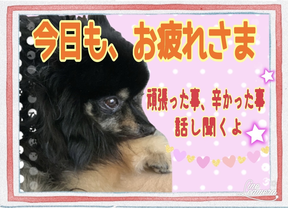 頑張るあなたのお話し聞きます 今日もお疲れさま！頑張った事、辛かった事話してね。 イメージ1