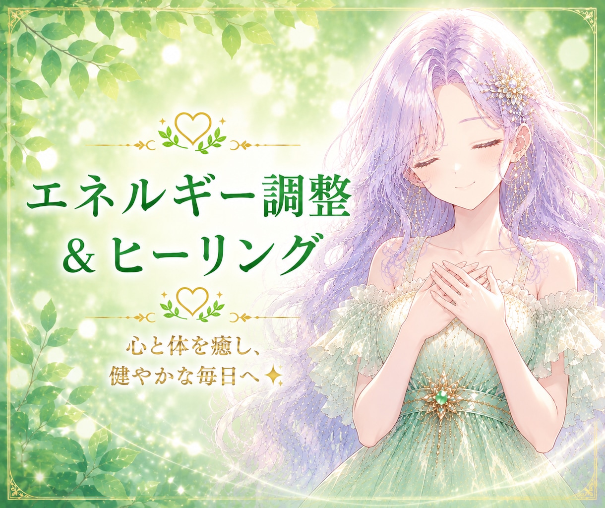 不調にサヨナラ✨️エネルギー調整します 健康✨️軽やかに✨️不調からの解放✨️ イメージ1