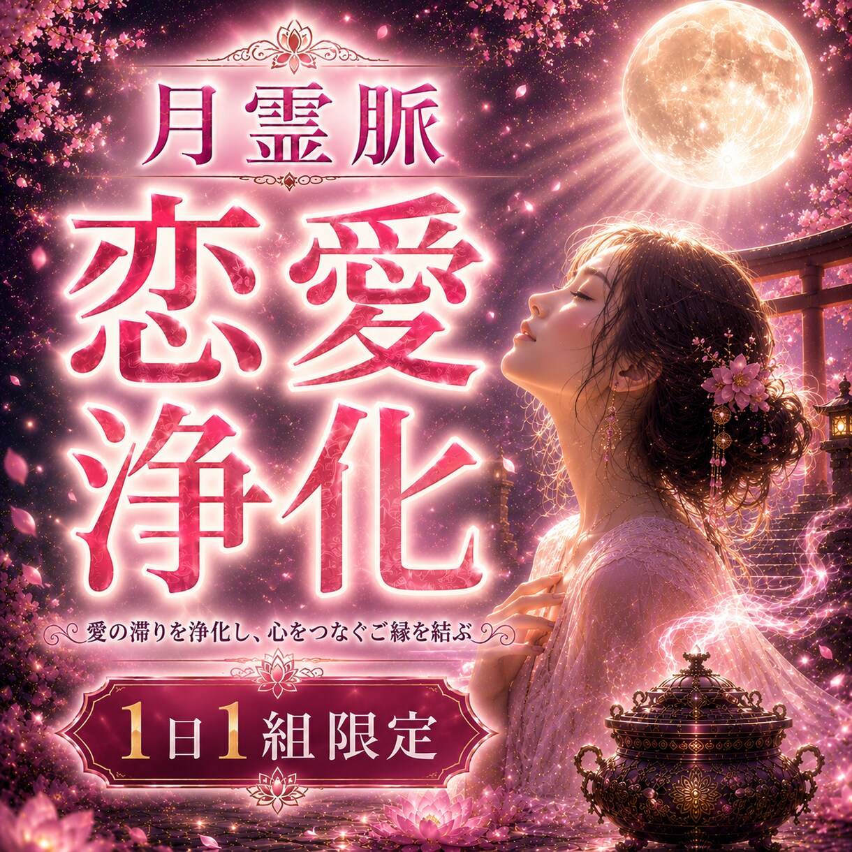 恋愛鑑定｜恋愛運と二人の縁の流れを霊視します 苦しい恋愛、もうやめませんか？霊脈霊視・波動術で導きます イメージ1