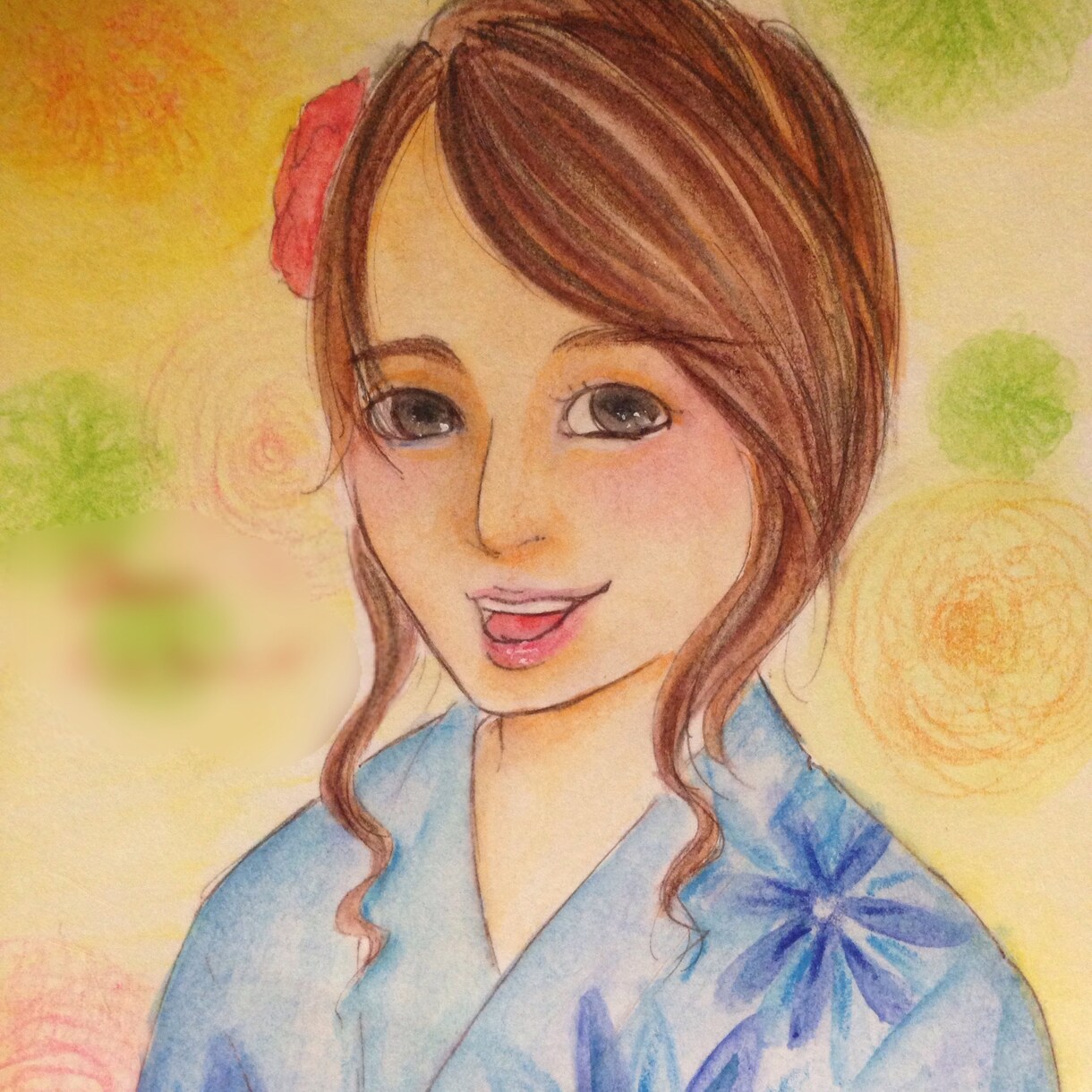 水彩でカラフルなアイコン描きます 人とは違うアイコンで自分らしさをアピールしたい方へ！ イメージ2
