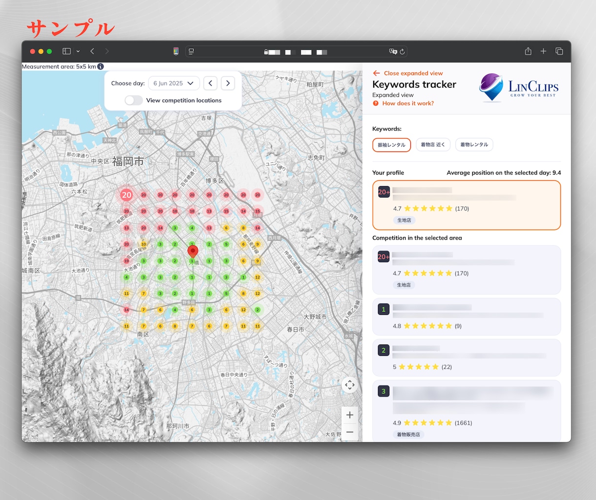 Googleマップの順位を30日間ご報告いたします Googleビジネスプロフィールの上位を確認しMEOに活用！ イメージ2