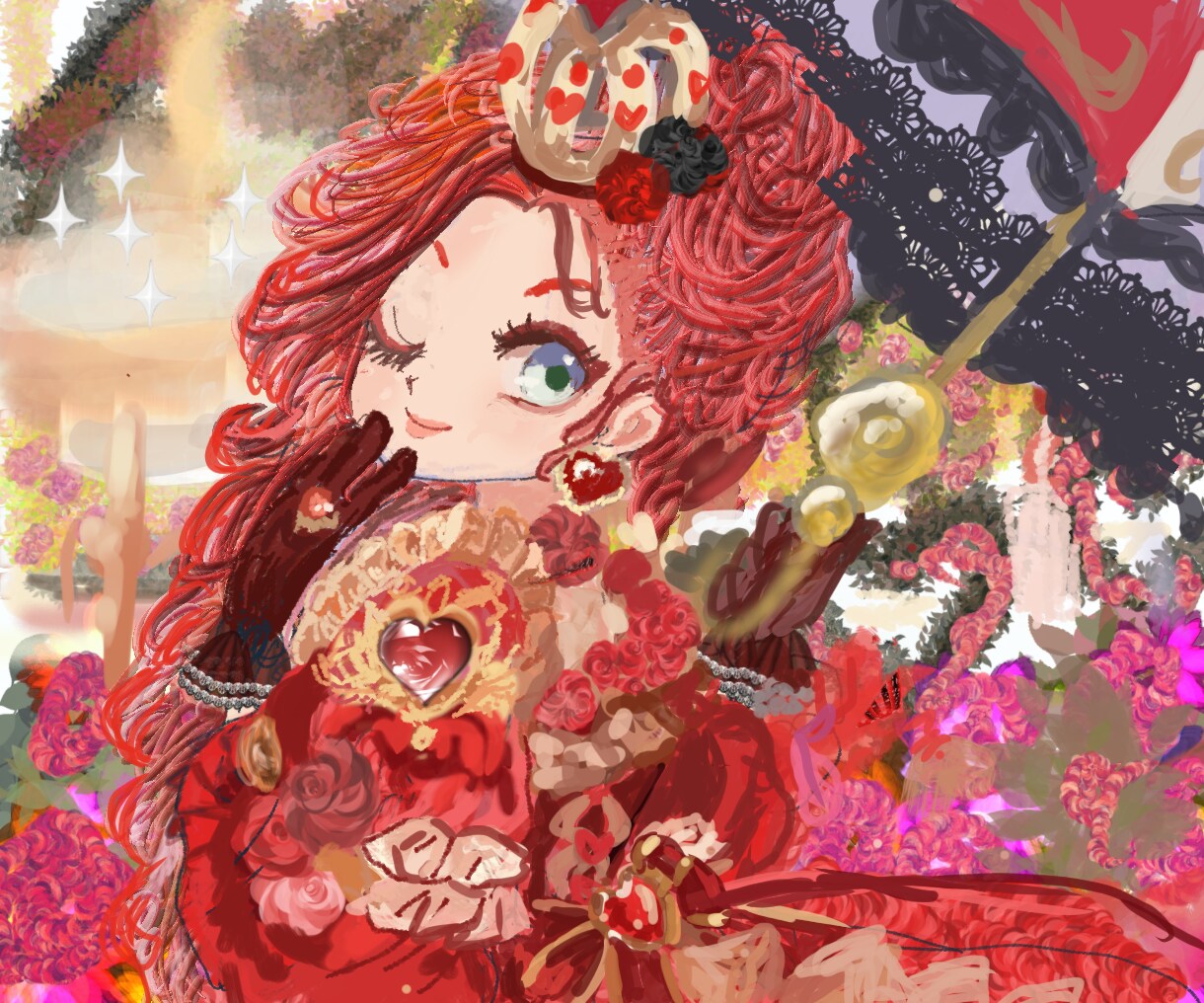 配信画面を華やかでエモい1枚絵描きます 夢かわ×レトロポップな絵を。初めての方でも、安心な二択で。 イメージ10