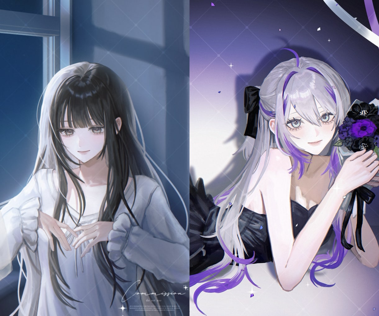 商用/短納期◎厚塗り1枚絵描きます 男女問わず◎キービジュ/グッズ/パネル開け/配信/歌みた イメージ1