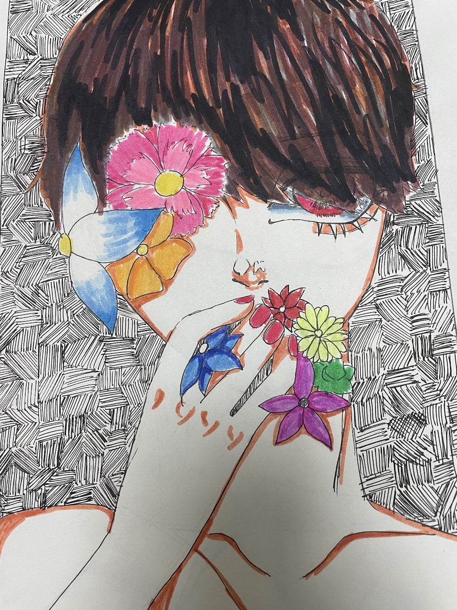 好きなキャラクターを独特な絵柄で書きあげます 貴方の推しキャラを独特の色使いや絵柄で書きあげます._. イメージ2