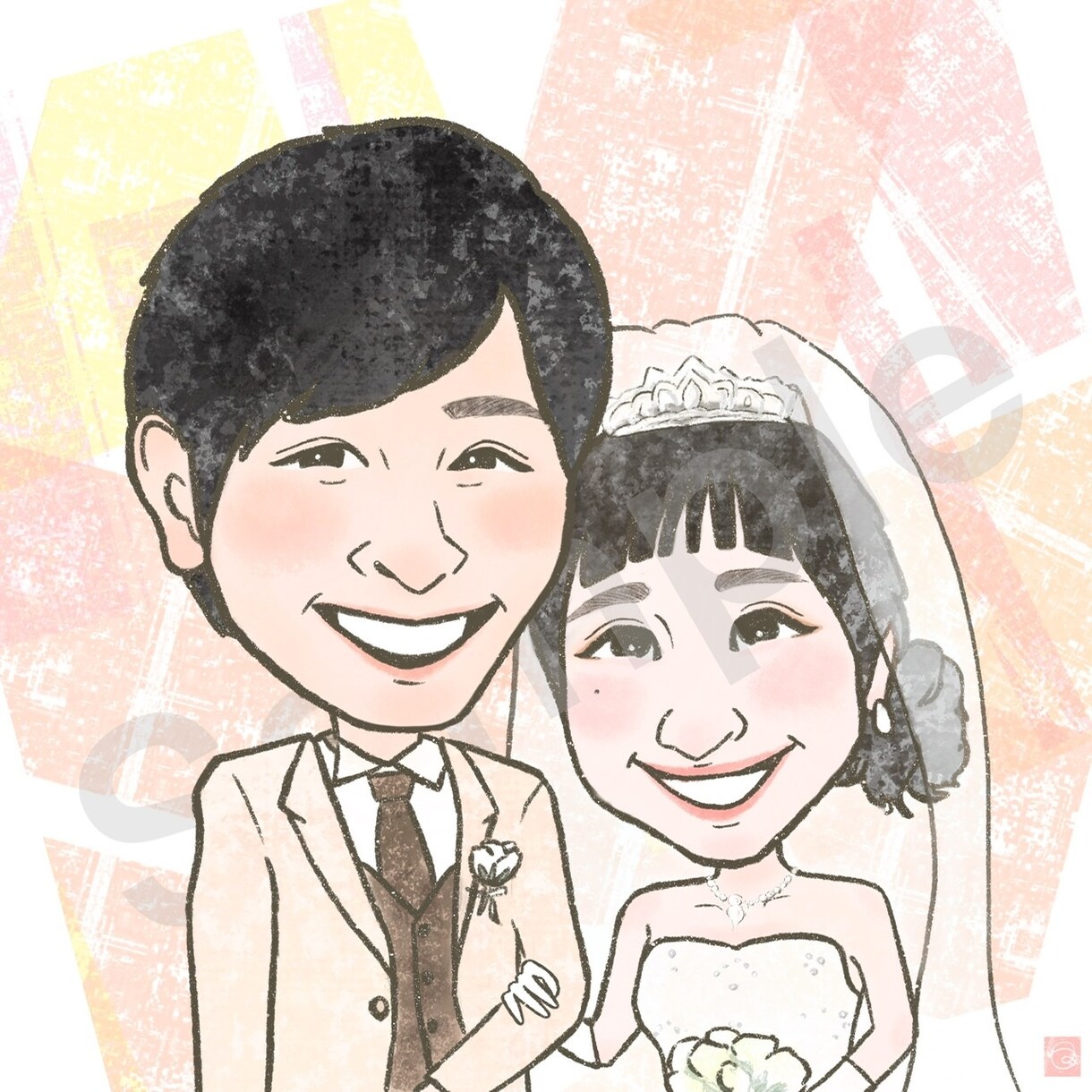 プロフィール画像★ほんわかかわいい似顔絵描きます 【先着20件限定価格！】アイコンや記念日のプレゼントに イメージ7