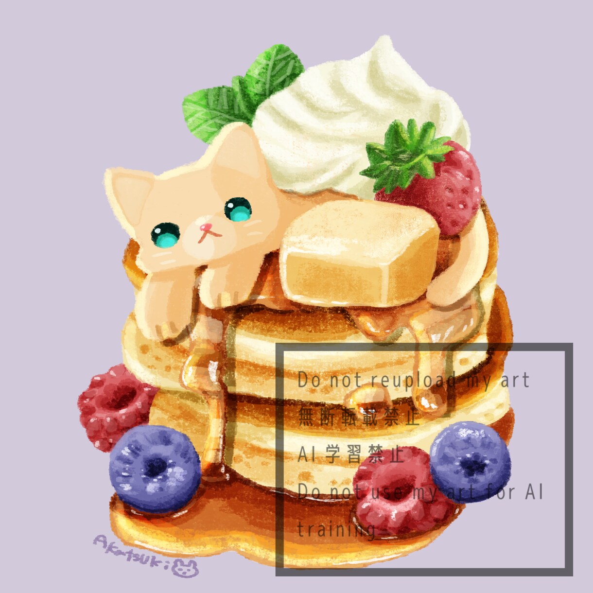 描き込みたっぷりの食べ物とキャラアイコン描きます 食べ物も主役にした、描き込み重視のキャラクターアイコン イメージ4