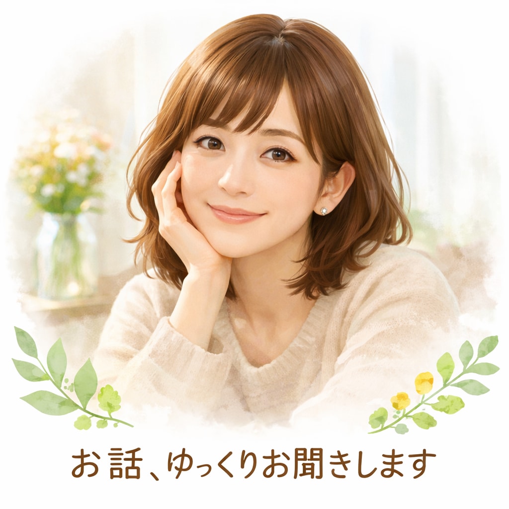 どんなお話も秘密厳守でお聞きします 豊富な人生経験で一緒に考えます イメージ1