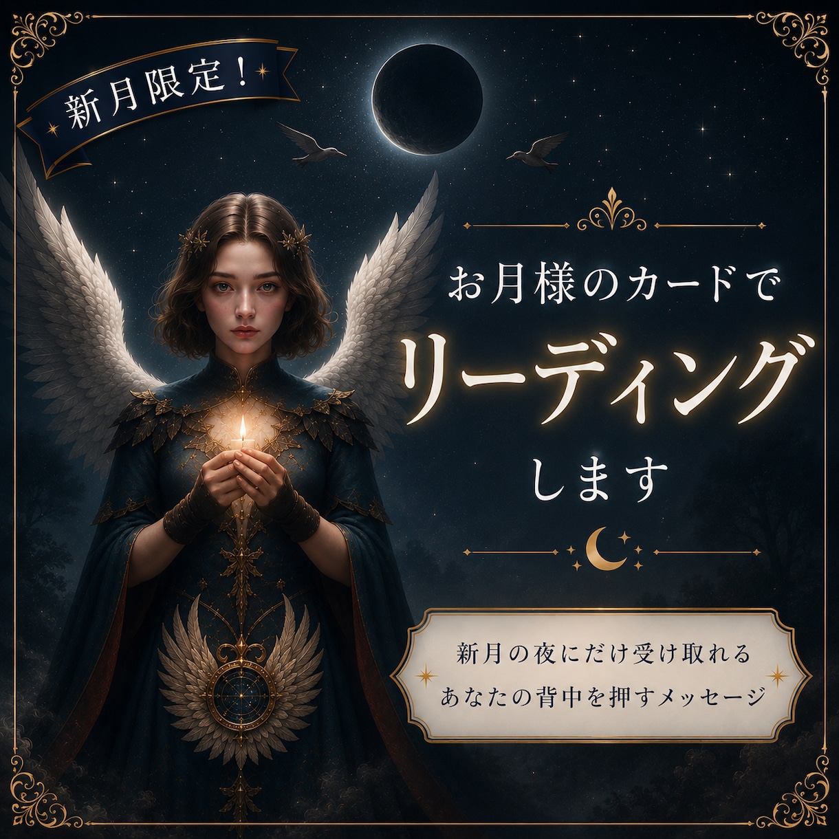 新月限定！お月様のカードでリーディングします ✦新月から受け取れる、あなたの背中を押すメッセージ イメージ1