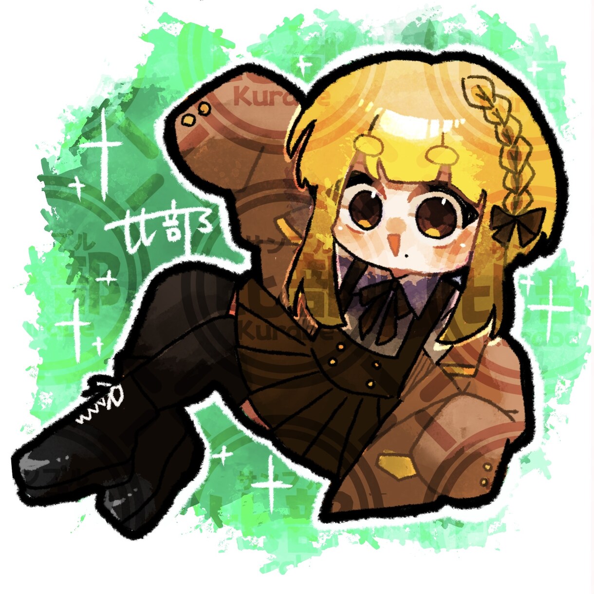 キラキラ可愛い系SNSアイコン描きます 丸っこい絵柄でアイコンをお求めの方へ！ イメージ3