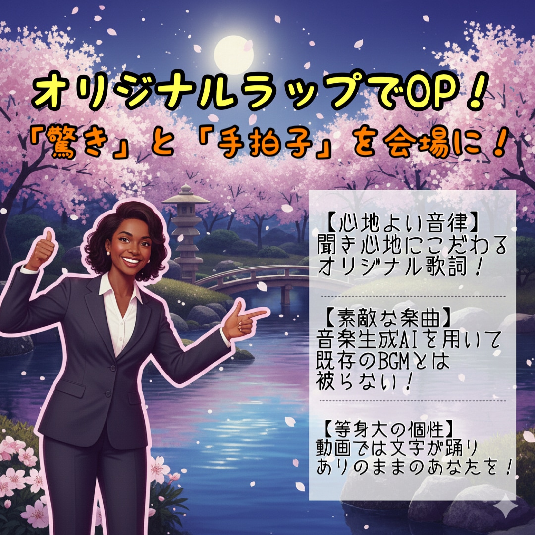 他と被らない！『軽快ラップOP』作成します 「感動」だけではない！圧倒的な「没入感」と「リズム」のOP！ イメージ3