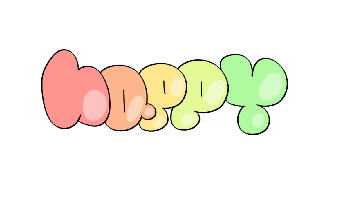 商用利用、かわいいもちもちのロゴを作成します サムネイルやグッズ制作、推し活にいかがでしょうか！ イメージ1