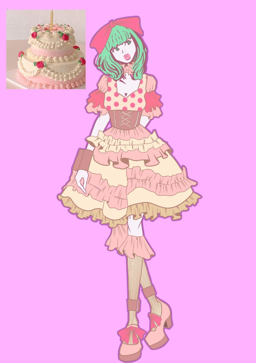 アイドル、コンカフェ衣装デザインします あなただけのかわいいデザイン考えます イメージ1