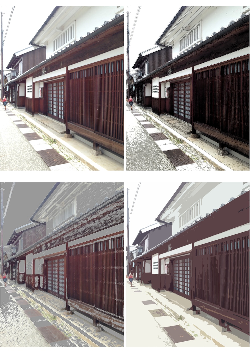 似顔絵にもお写真を絵画風にいたします。３パターンでお渡しなので超お得です。 イメージ2
