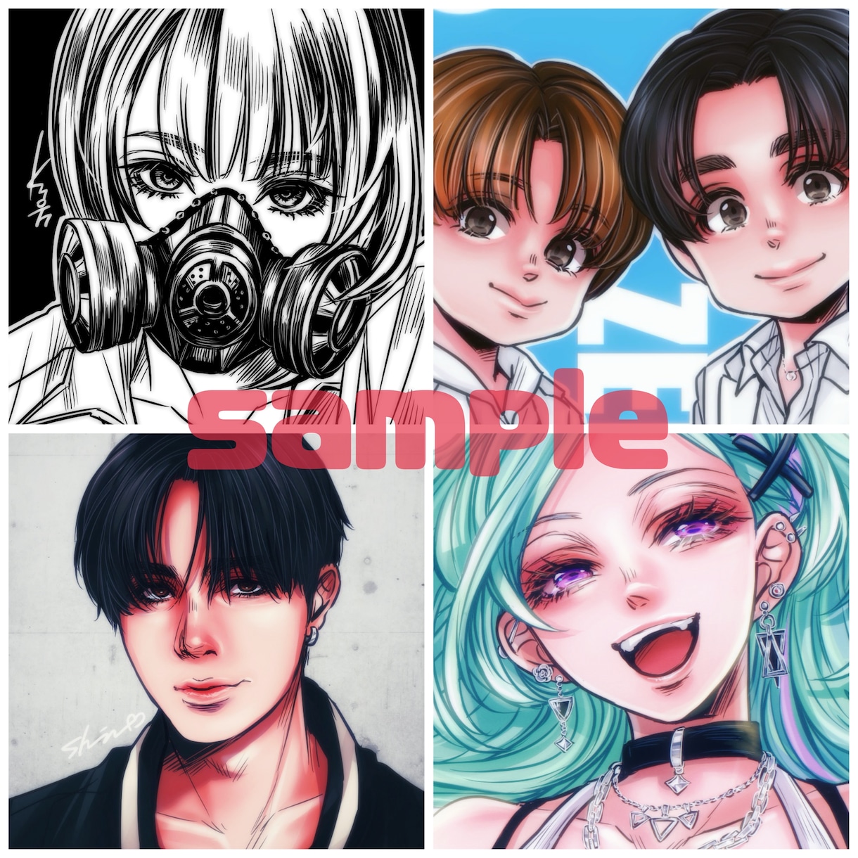 あなたの似顔絵アイコンイラスト描きます SNSの似顔絵アイコン作成します！ イメージ5