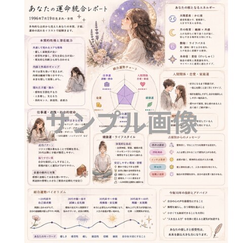 AI×占星術で運命を多角分析します “なんとなく生きづらい”の理由を、星と運命の視点から読み解く イメージ2