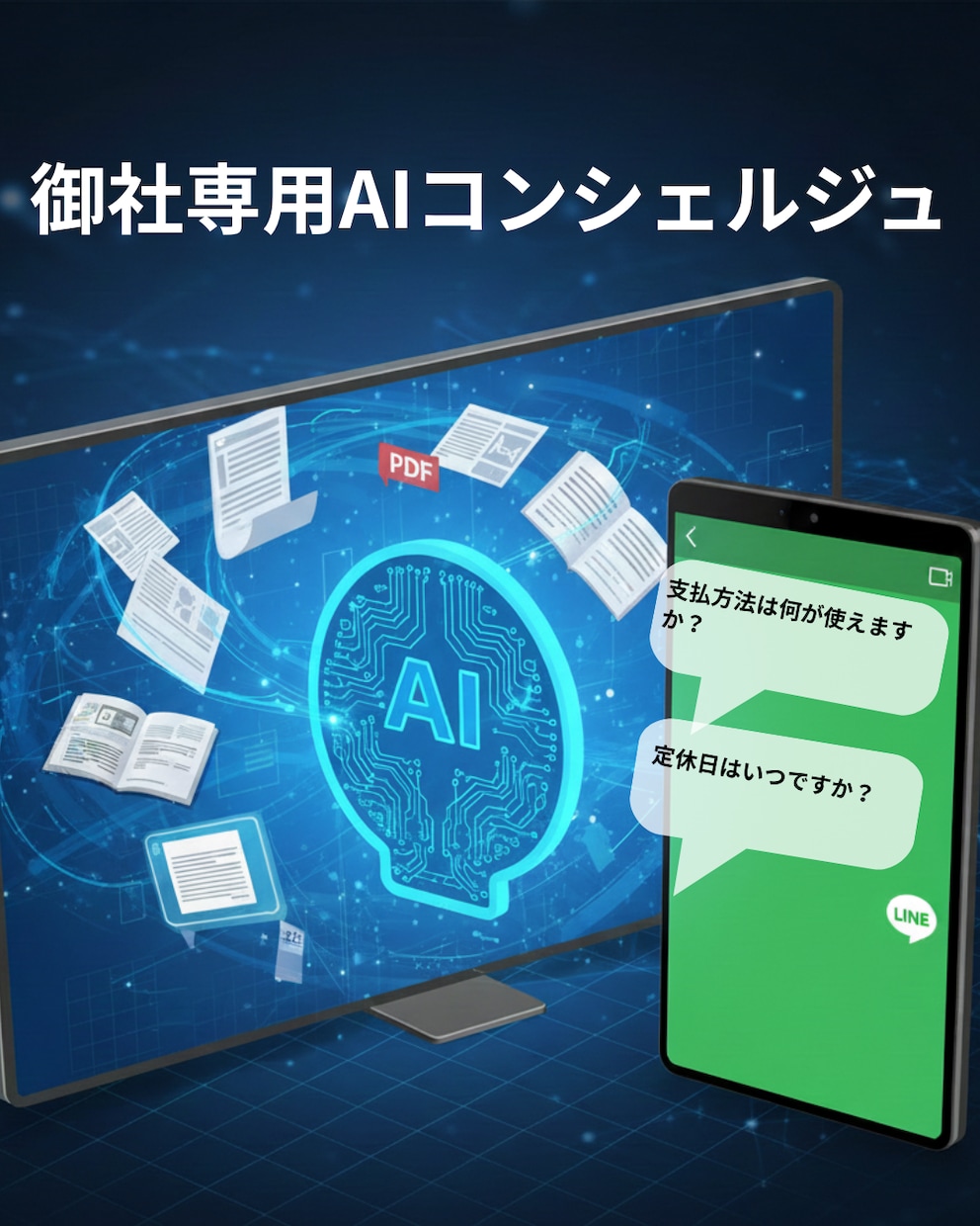 店舗/企業向け】FAQチャットボットを構築します ２４時間自動応答のチャットボットを構築します。 イメージ1