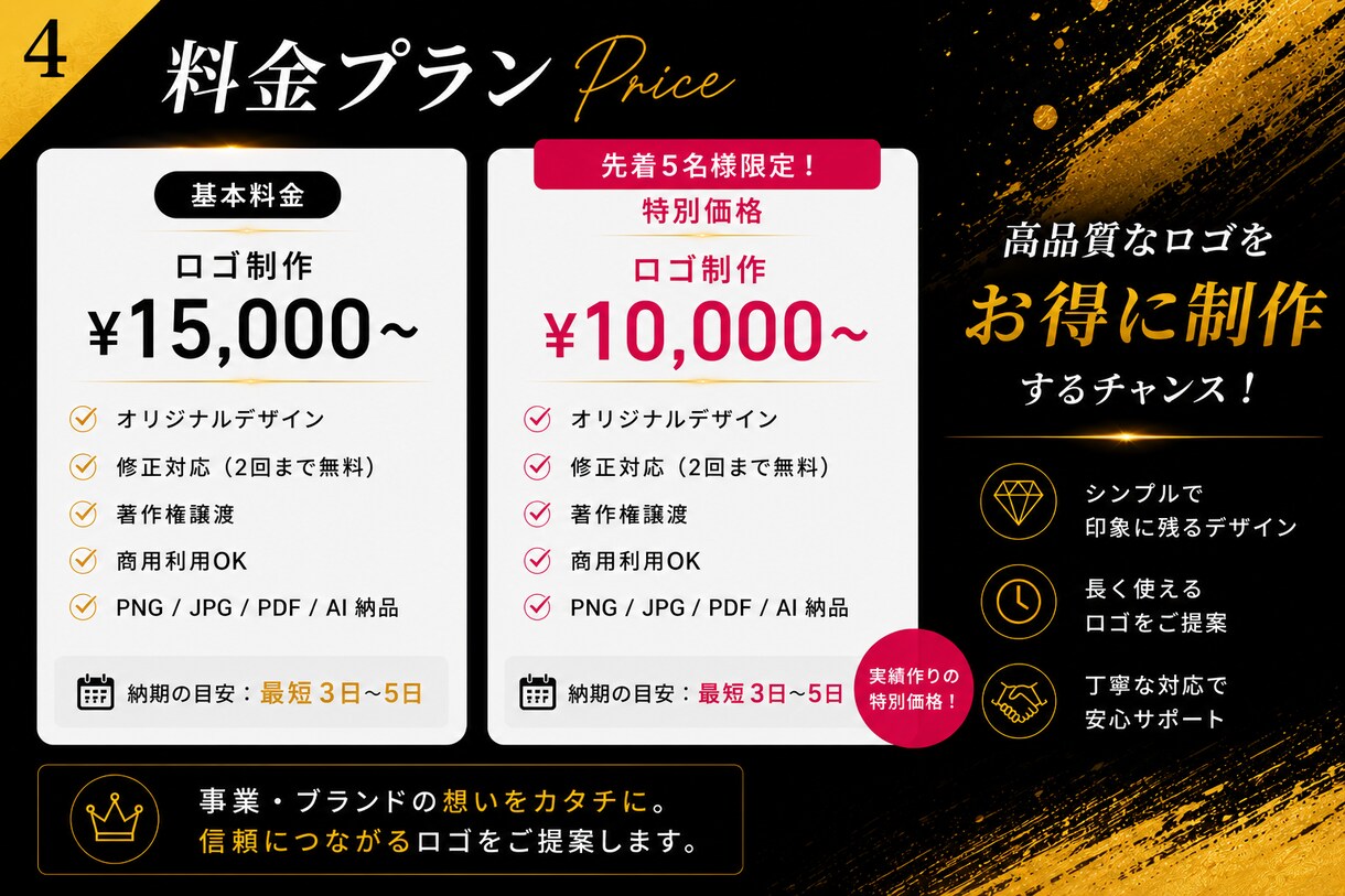 シンプルで印象に残るロゴを制作します 想いが伝わる、長く使えるロゴをご提案します。 イメージ4
