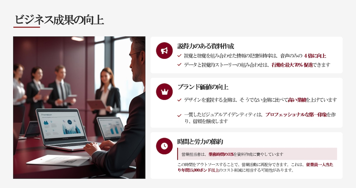 テーマに合ったスタイリッシュな資料作ります テーマに合わせたデザイン対応を行います！ イメージ6