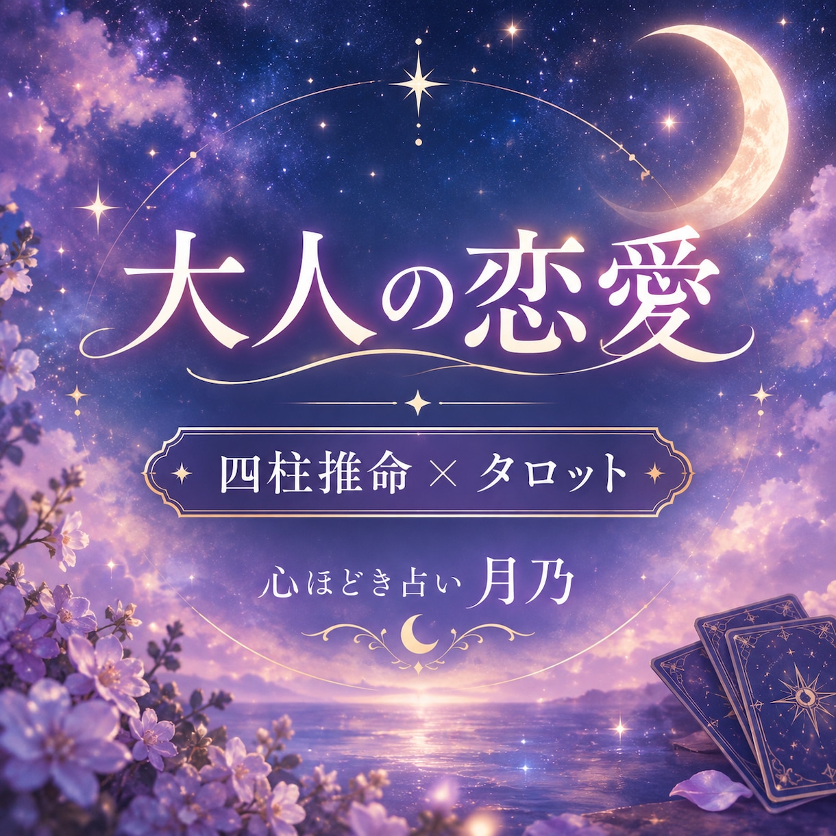 四柱推命とタロットで大人の恋愛を読み解きます 誰にも言えない大人の恋に優しく寄り添います イメージ1