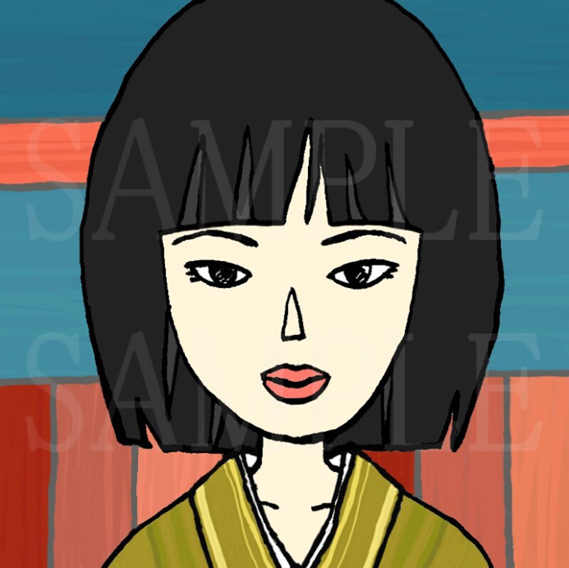 漫画風のカラーイラストを描きます かわいらしくないけど、独特なタッチが特徴です。 イメージ4