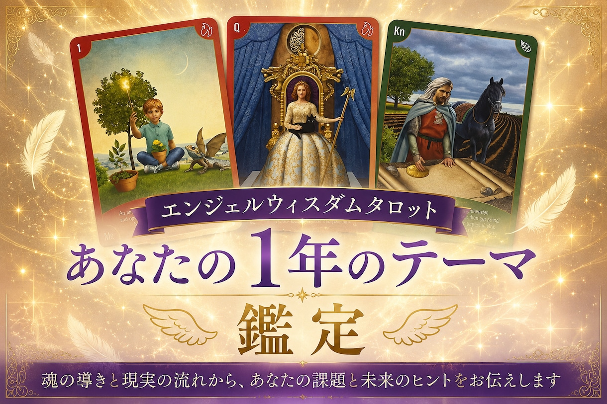 あなたの1年のテーマ占います エンジェルウィスダムタロットで1年の課題と今後の流れを鑑定 イメージ1
