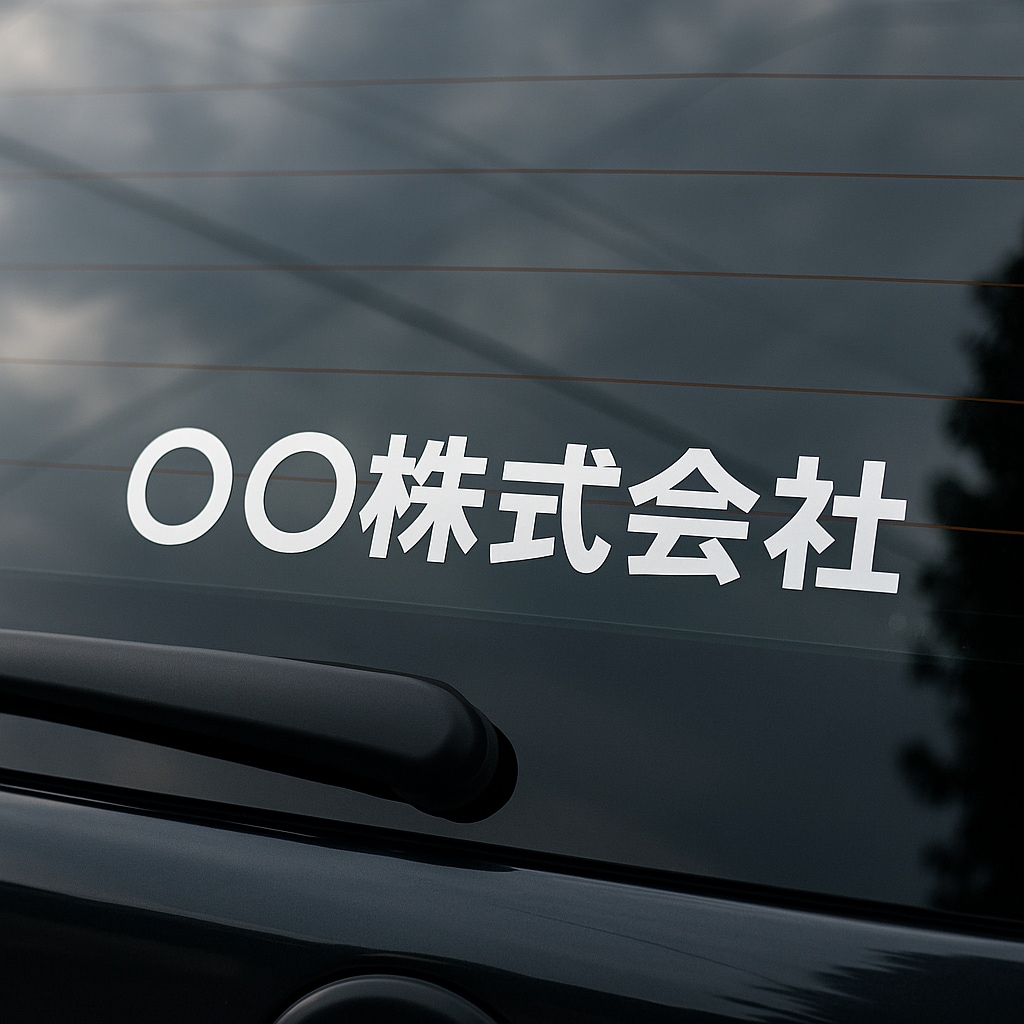 カット文字ステッカーで屋号・案内板作成します 貼るだけ完成！転写済でお届け個別対応、納得いくまで調整可能！ イメージ1