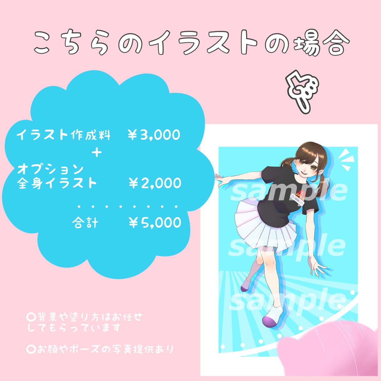 アイコンや鑑賞用に！可愛いイラスト描きます 顔だけ〜全身まで指定OK！あなただけのイラストを描きます イメージ2