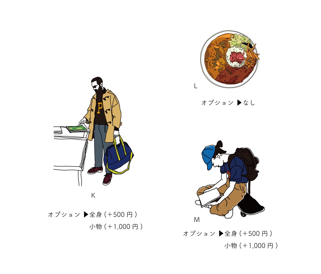 おしゃれな似顔絵(アイコン)描きます アイコン・名刺・結婚式で使える線画のオリジナルイラスト イメージ5