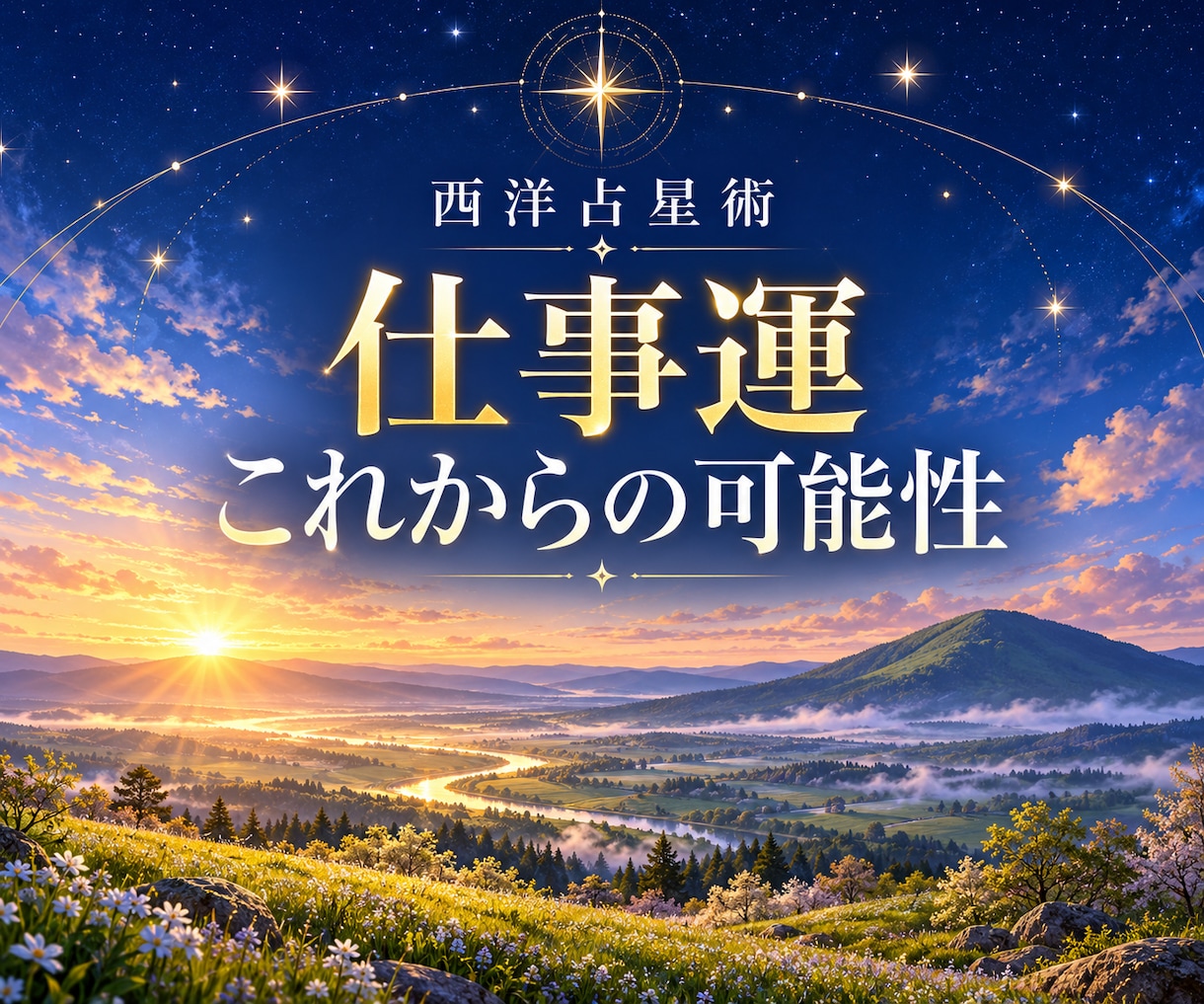 西洋占星術で仕事運とこれからの可能性を占います あなたの強みと今の流れを知り、次の一歩へ イメージ1