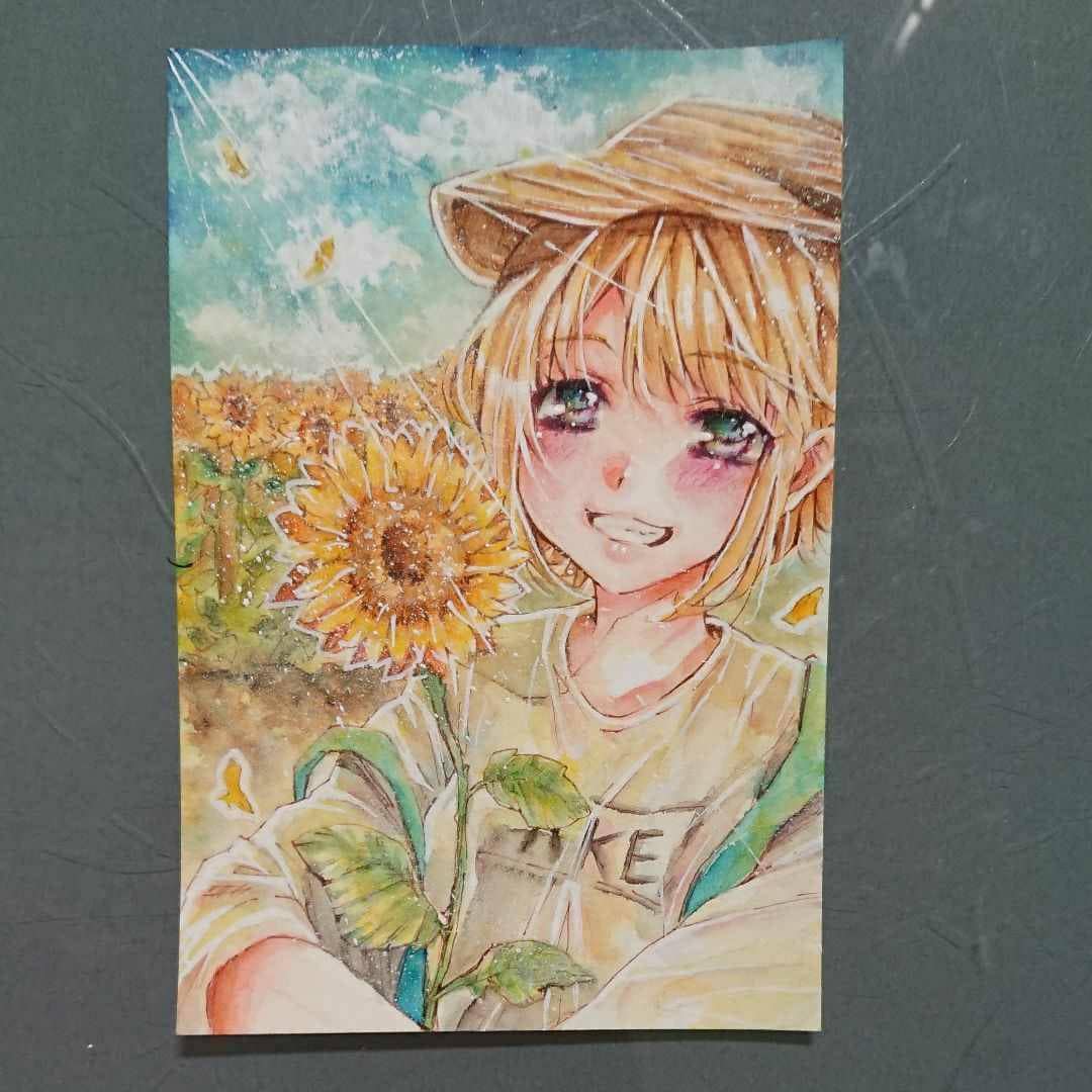 アナログで水彩画やカラーインクで絵を描きます メルカリで50件以上の販売実績柔らかな絵柄多彩な構図 イメージ4