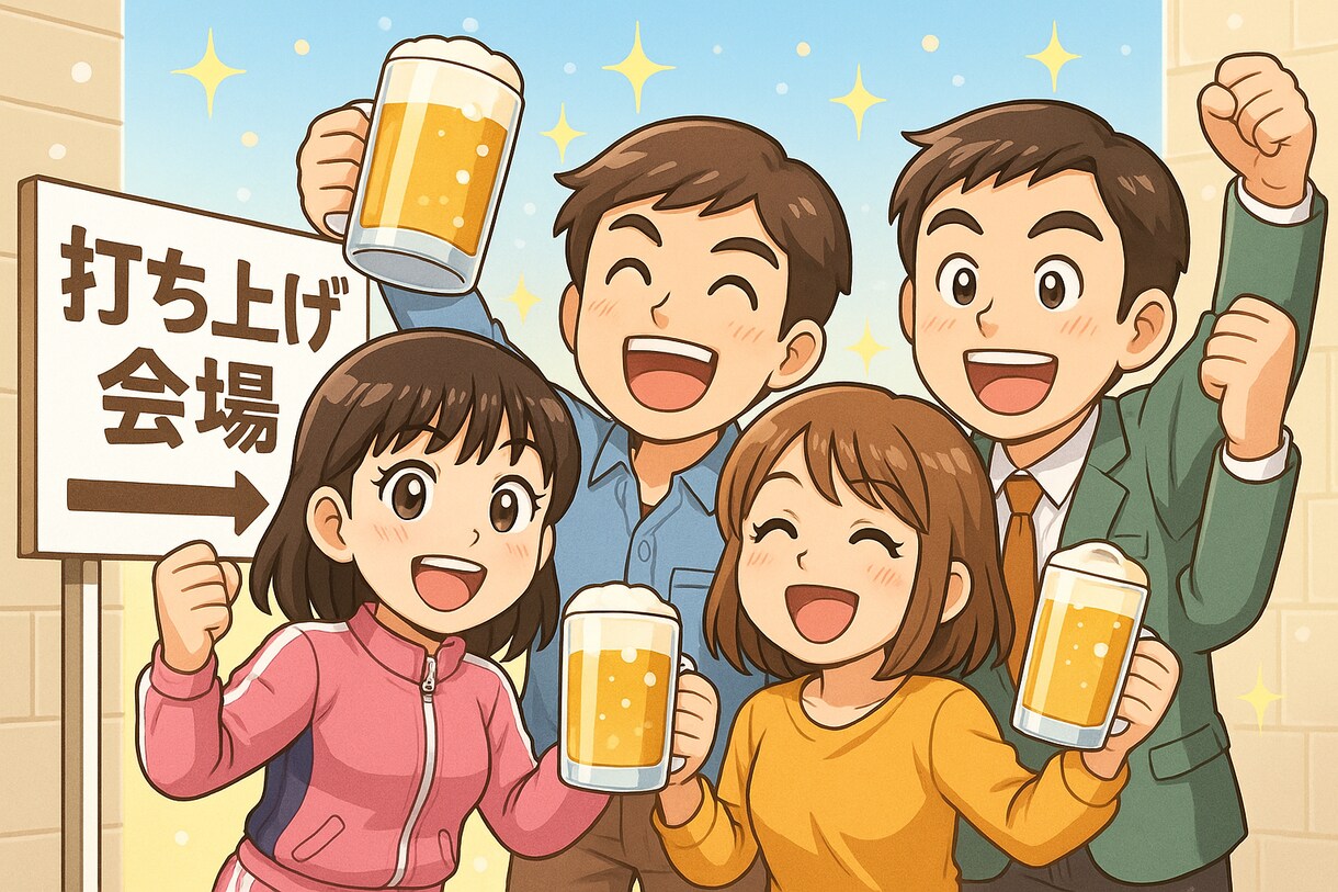 何も頑張ってないけどそんなの関係ねえ打ち上げします 街中華｜サボろう｜ワクワク｜理由なんか要らん｜ヤケクソ イメージ6