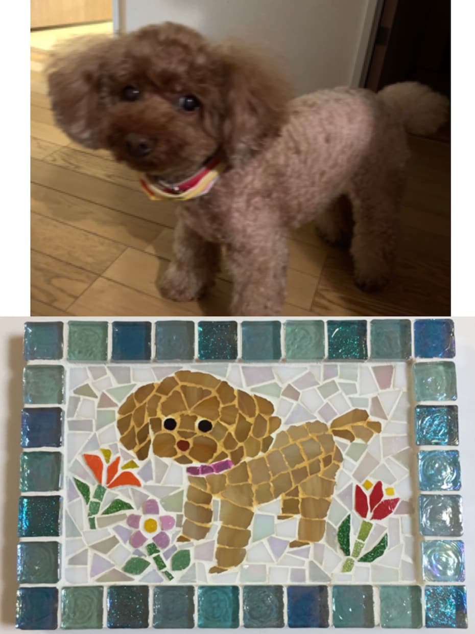 お気に入りをモザイクアートに作成いたします ♡可愛いペットを色褪せないモザイクアートに！ イメージ2