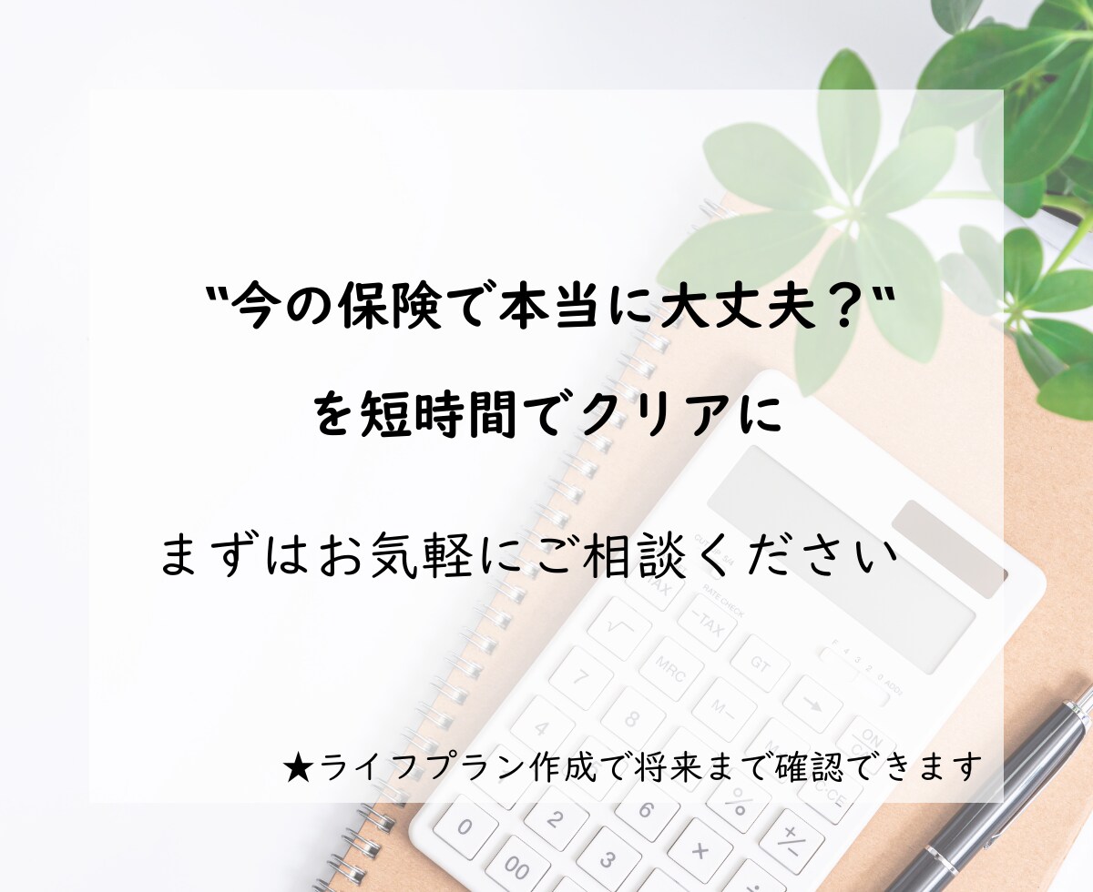 保険が多すぎる！必要保障を整理します FP1級・CFP在籍　保険のセカンドオピニオン承ります イメージ4