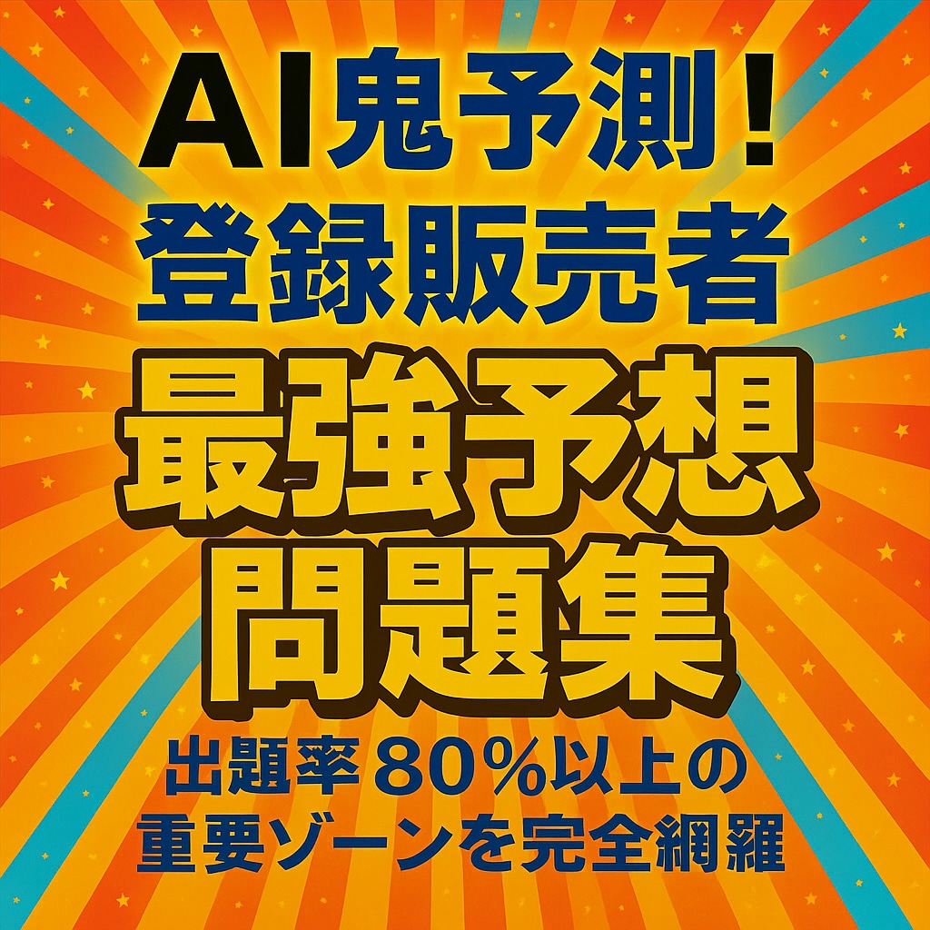 AI鬼予測問題集：登録販売者試験2026年度版ます 狙い撃ち！過去問×AIが導く46.7％の壁を軽々と超えろ！ イメージ2