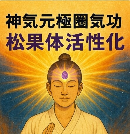 神氣元極圏氣功で松果体覚醒　松果体を目覚めさせます 眠っていた松果体を氣で活性化　松果体の光を呼び覚ます神氣氣功 イメージ1