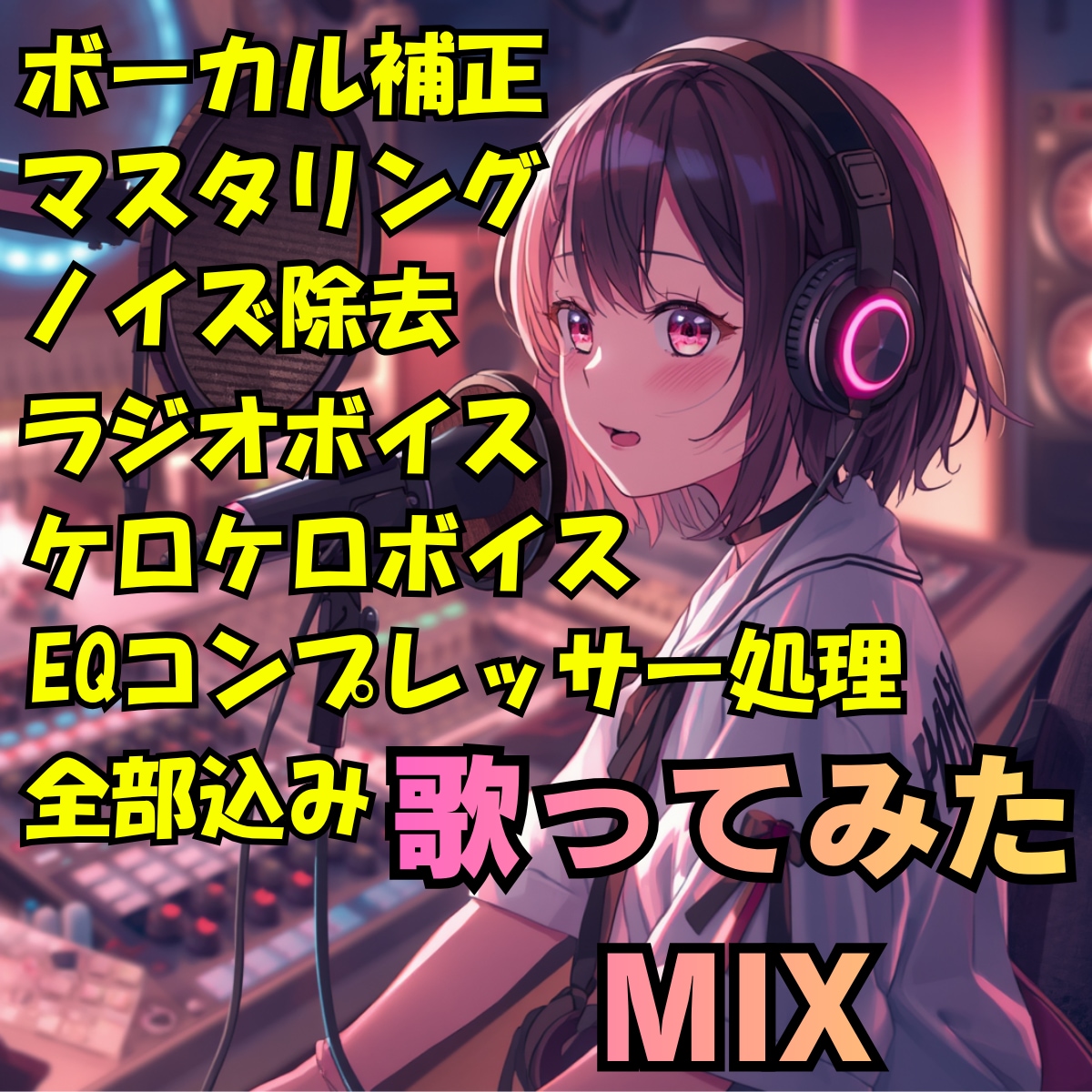 歌ってみたMIXを提供します 最短24時間納品！ボーカルの魅力を最大限に引き出すMIX イメージ1