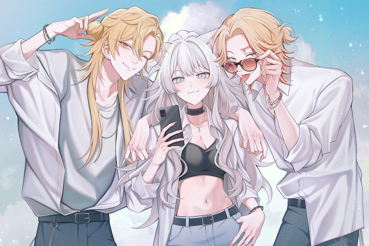 ご希望に寄り添うイラスト制作します 綺麗めの人物イラストご希望の方大歓迎です！ イメージ5